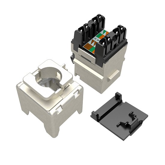 Keystone Solarix CAT5E STP RJ45 černý pro kleště