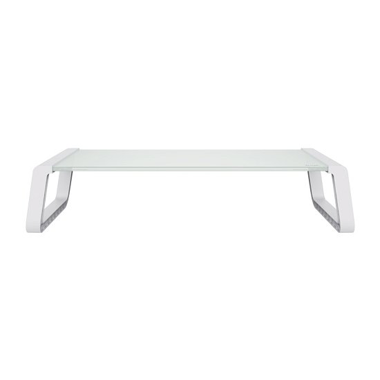 TRUST MONTA GLASS MONITOR STAND WHT