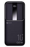 Powerbanka C-tech 10000mAh, Li-Pol, 22,5W, USB-C/USB-A/micro USB