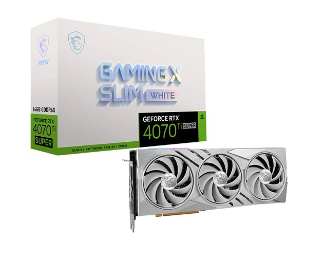 MSI RTX 4070 Ti SUPER 16G GAMING X SLIM WHITE