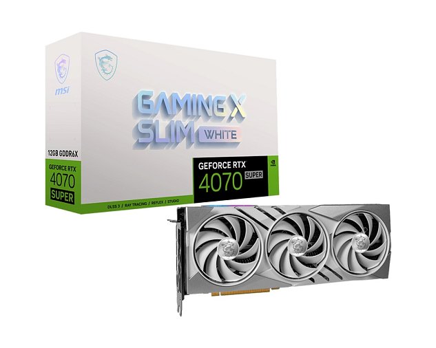 MSI RTX 4070 SUPER 12G GAMING X SLIM WHITE