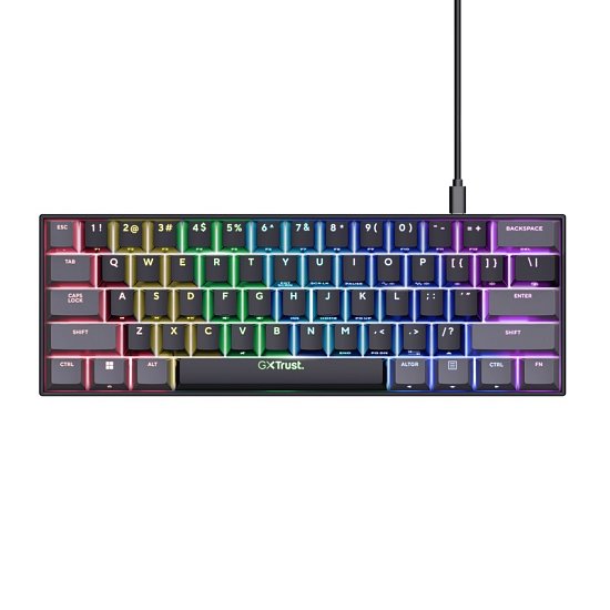 TRUST GXT867 ACIRA 60% MINI GAMING KEYBOARD US