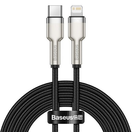 Baseus Datový kabel Cafule USB-C/Lightning PD 20W 2m černý