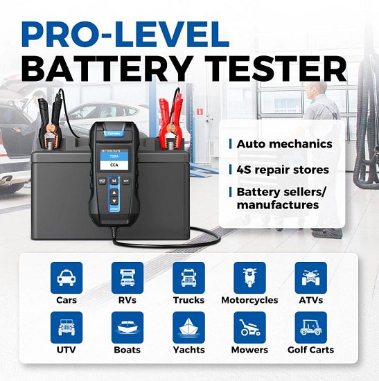 TOPDON Tester autobaterií BT300P