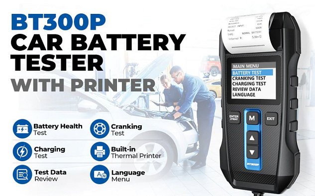 TOPDON Tester autobaterií BT300P