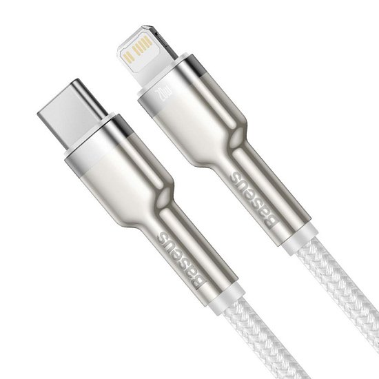 Baseus Datový kabel Cafule USB-C/Lightning PD 20W 1m bílý