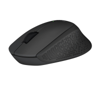 Logitech M280/Ergonomická/Optická/Pro praváky/1 000 DPI/Bezdrátová USB/Černá