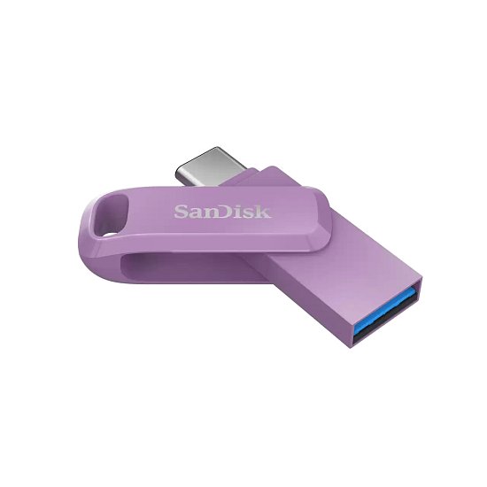 SanDisk Ultra Dual Drive Go/128GB/USB 3.2/USB-A + USB-C/Fialová