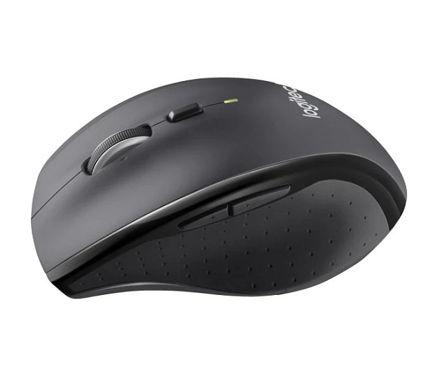 Logitech Marathon M705/Kancelářská/Optická/Pro praváky/1 000 DPI/Bezdrátová USB/Černá