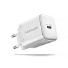 AXAGON ACU-PD30W, Sil nabíječka do sítě 30W, 1x port USB-C, PD3.0/PPS/QC4+/SFC/AFC/Apple, bílá