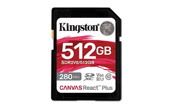 Kingston Canvas React Plus/SDHC/512GB/UHS-II U3 / Class 10