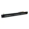 DATACOM 24p. Patch panel 19" STP CAT6A LSA 1U BK