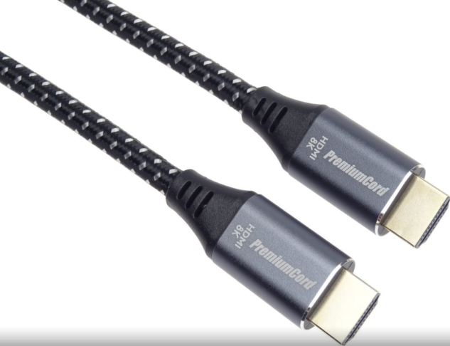 PremiumCord ULTRA HDMI 2.1 High Speed + Ethernet kabel 8K@60Hz,zlacené 10m