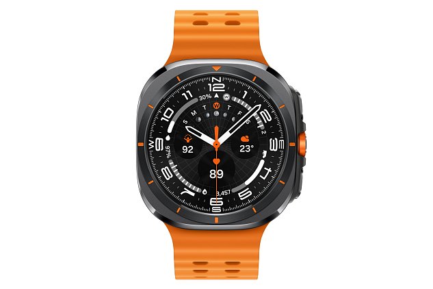 Samsung Galaxy Watch Ultra/47mm/Titanium Gray/Sport Band/Orange