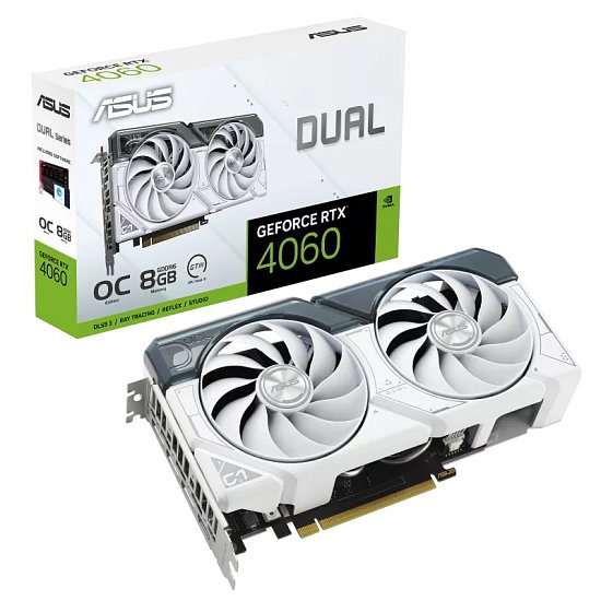 ASUS Dual GeForce RTX 4060 White/OC/8GB/GDDR6