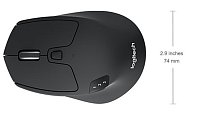 Logitech M720/Ergonomická/Optická/Pro praváky/1 000 DPI/Bezdrátová Bluetooth/Černá