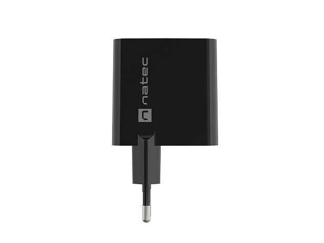 Univerzální USB nabíječka Natec RIBERA GaN 45W, 1X USB-A, 1X USB-C, černá