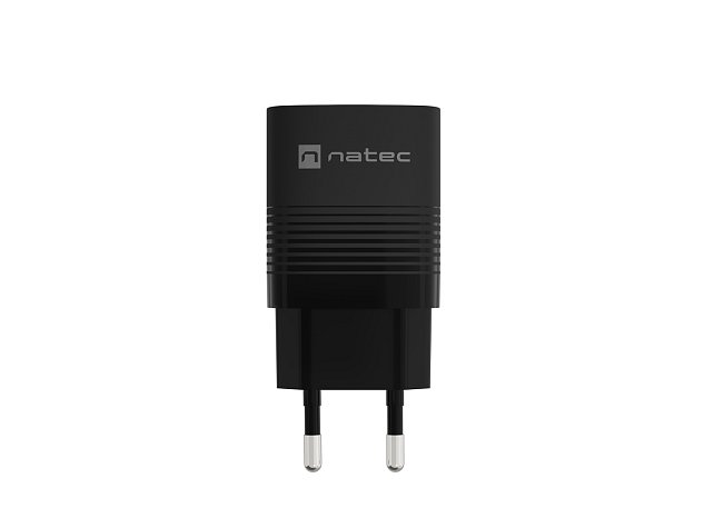 Univerzální USB nabíječka Natec RIBERA GaN 30 W, 1X USB-A, 1X USB-C, černá