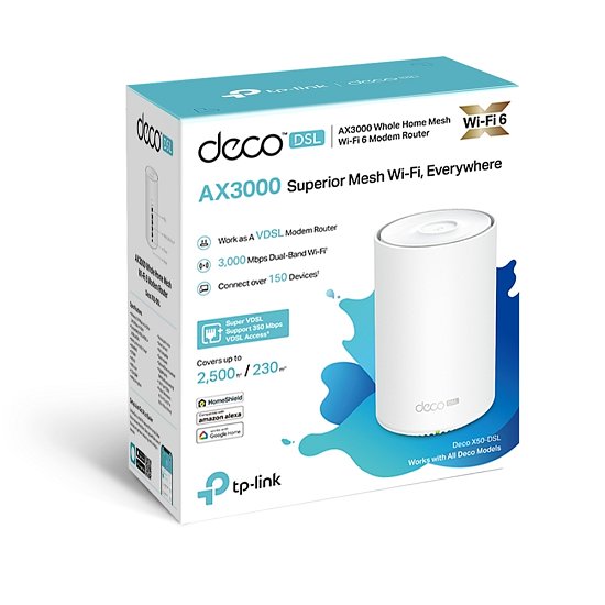 TP-link AX3000 Home mesh Wifi Deco X50-DSL(1-pack)