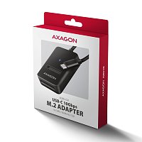 AXAGON ADM2-CM USB-C 10Gbps - M.2 NVMe & SATA SSD adaptér, kabel USB-C 10cm