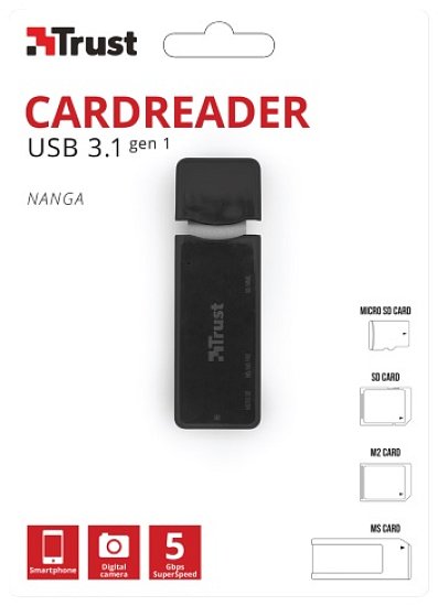 čtečka TRUST Nanga USB 3.1 Cardreader