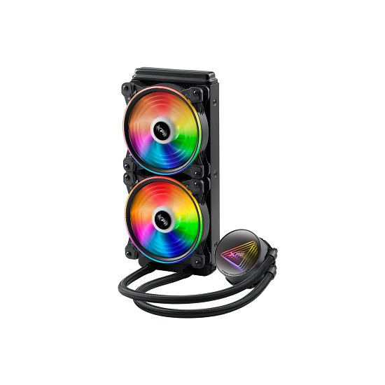 XPG Levante X 240 vodní chlazení CPU, RGB, černá