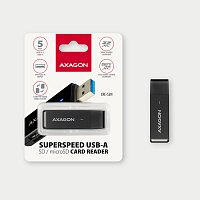 AXAGON CRE-S2N, USB-A 3.2 Gen 1 - SUPERSPEED čtečka karet, 2-slot & lun SD/microSD, podpora UHS-I