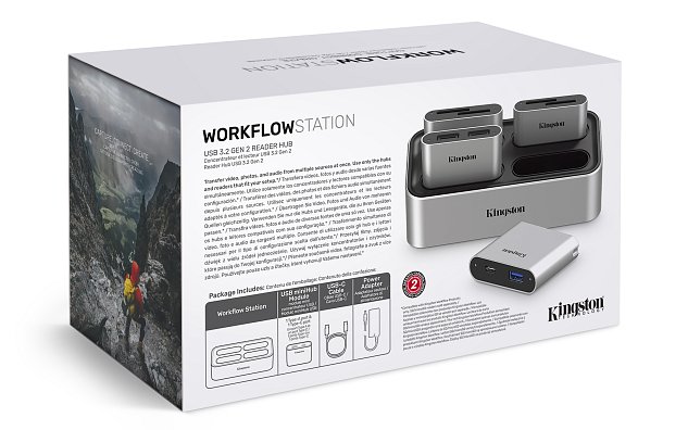 Kingston dokovací stanice pro čtečky karet Workflow + USB mini HUB