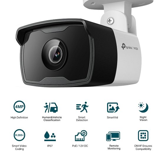 VIGI C340I(2.8mm) 4MP Outdoor Bullet Network Cam