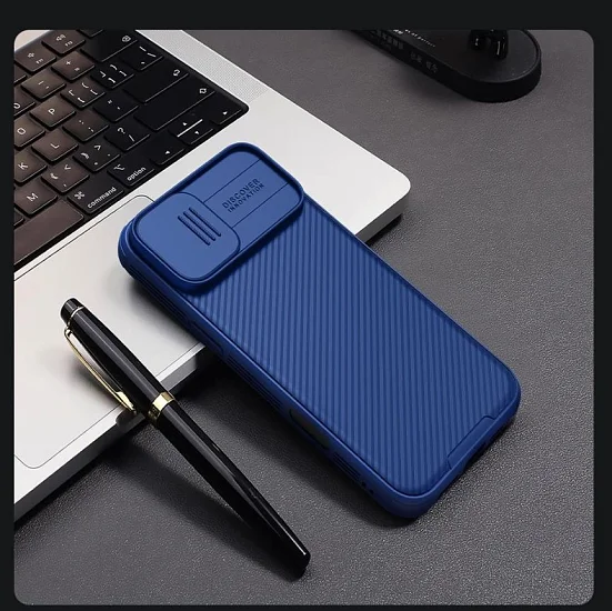 Nillkin CamShield PRO Magnetic Zadní Kryt pro Apple iPhone 16 Blue