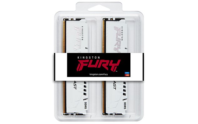 Kingston FURY Beast EXPO/DDR5/32GB/6000MHz/CL36/2x16GB/White