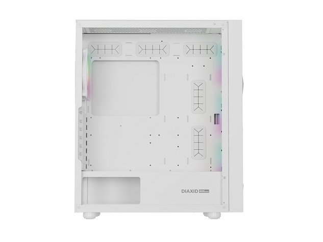 Genesis DIAXID 605 ARGB/Midi Tower/Transpar./Bílá