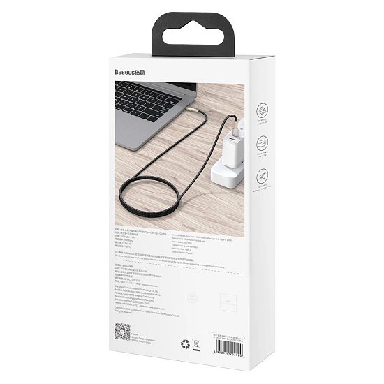 Baseus Datový kabel Cafule USB-C/USB-C 1m 100W (20V 5A) černý