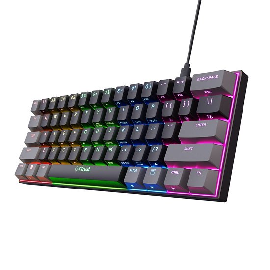 TRUST GXT867 ACIRA 60% MINI GAMING KEYBOARD US