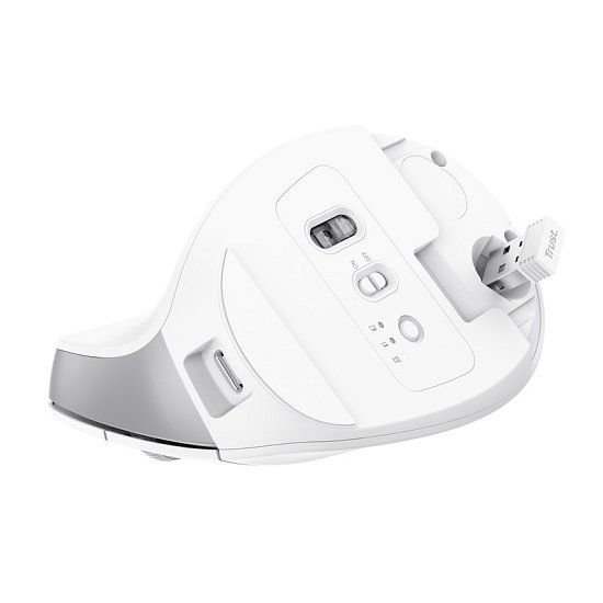 TRUST BAYO+ ERGONOMIC WIRELESS MOUSE WHT