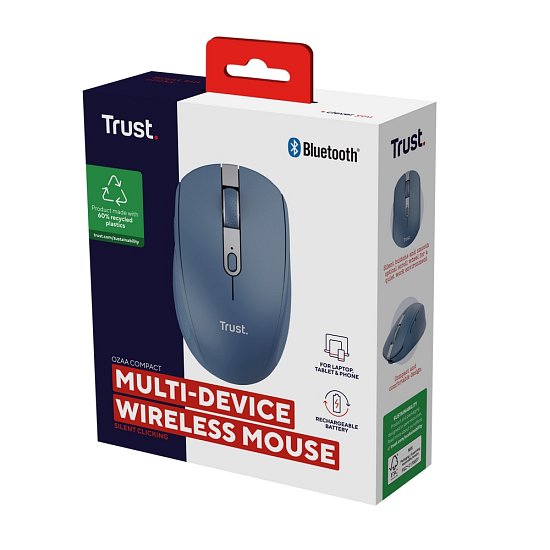 TRUST OZAA COMPACT WIRELESS MOUSE BLU