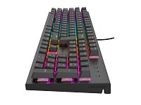 GENESIS mechanická herní klávesnice THOR 303/RGB/Outemu Peach Silent/Drátová USB/US layout/Černá