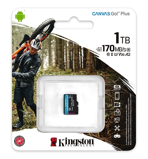 Kingston Canvas Go Plus/micro SDXC/1TB/UHS-I U3 / Class 10