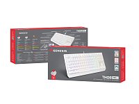 Genesis herní klávesnice THOR 230/TKL/RGB/Outemu Red/Drátová USB/US layout/Bílá