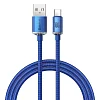 Baseus CAJY000403 Crystal Shine Series Datový Kabel USB - USB-C 100W 1,2m Blue