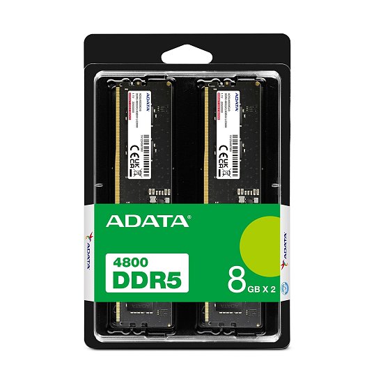 Adata/DDR5/16GB/4800MHz/CL40/2x8GB