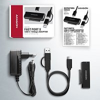 AXAGON ADSA-FPX, USB-C 10Gbps - SATA 6G, 2.5