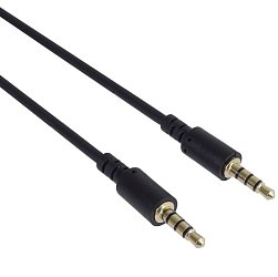 PremiumCord kabel jack 3,5mm 4 pin 1m