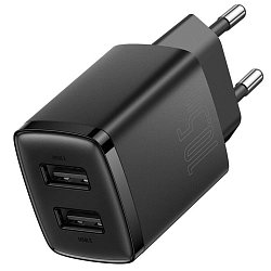 Baseus nabíječka do sítě Compact 2xUSB 10,5W černá