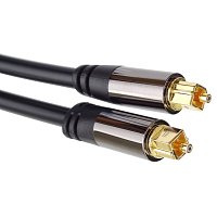 PremiumCord Toslink M/m 6mm, 2m, Gold Design