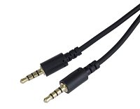 PremiumCord kabel jack 3,5mm 4 pin 1m