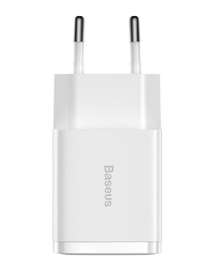 Baseus nabíječka do sítě Compact 2xUSB 10,5W bílá