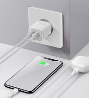 Baseus nabíječka do sítě Compact 2xUSB 10,5W bílá