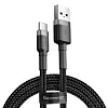 Baseus datový kabel Cafule USB-C 2m 2A šedo-černý