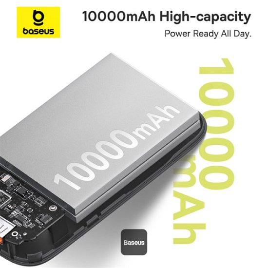 Baseus power banka Qpow 10000mAh 30W černá s USB-C kabelem